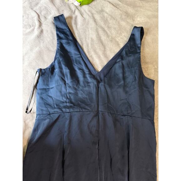NWOT After Size Formal Gown DRAPED TULIP BRIDESMAID DRESS Size 22 W Blue - Picture 10 of 12